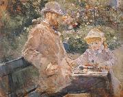 Manet and his daughter